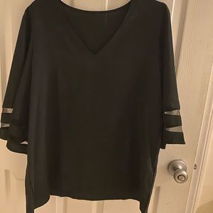 Women’s large V-neck blouse